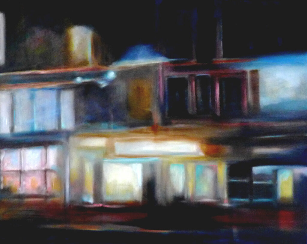 Abend, 80 x 100 cm, Öl auf Leinwand, 2014