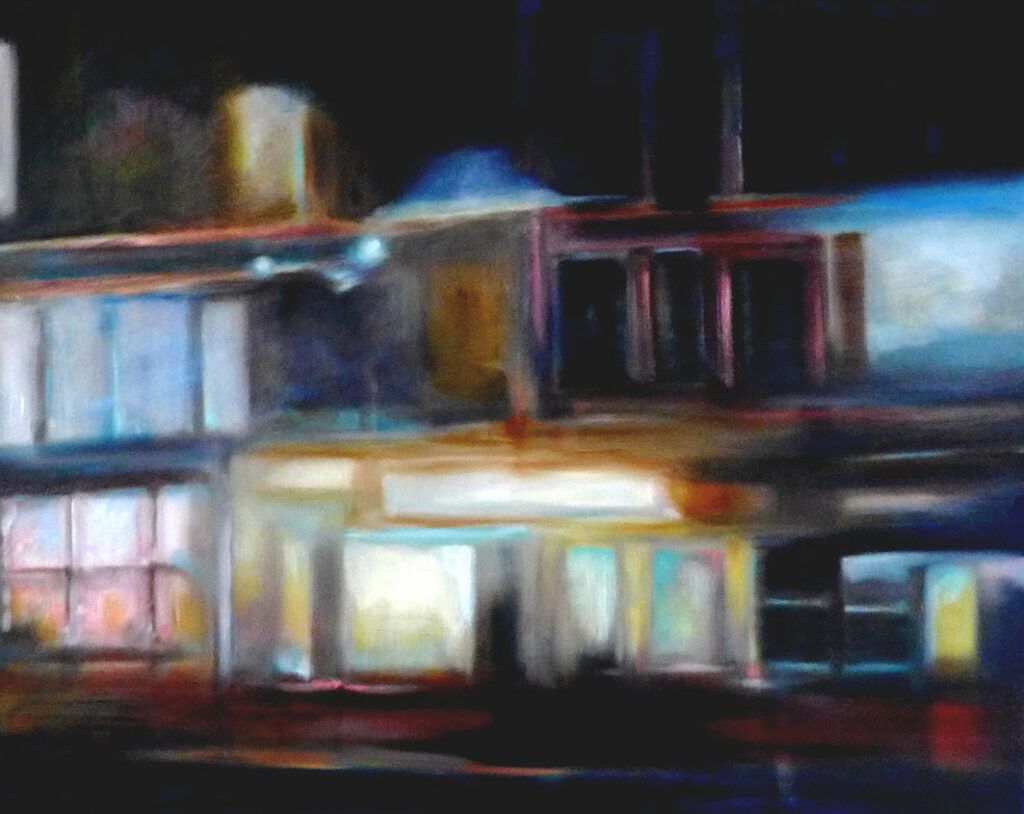Abend, 80 x 100 cm, Öl auf Leinwand, 2015