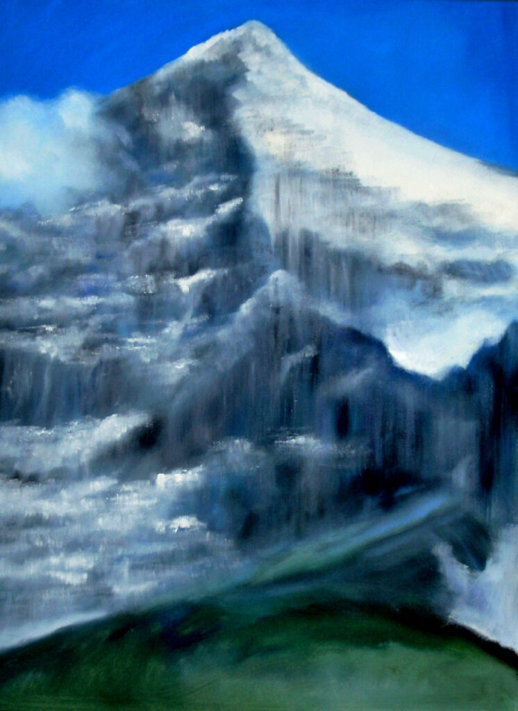Berg, 80 x 60 cm, Öl auf Leinwand, 2014