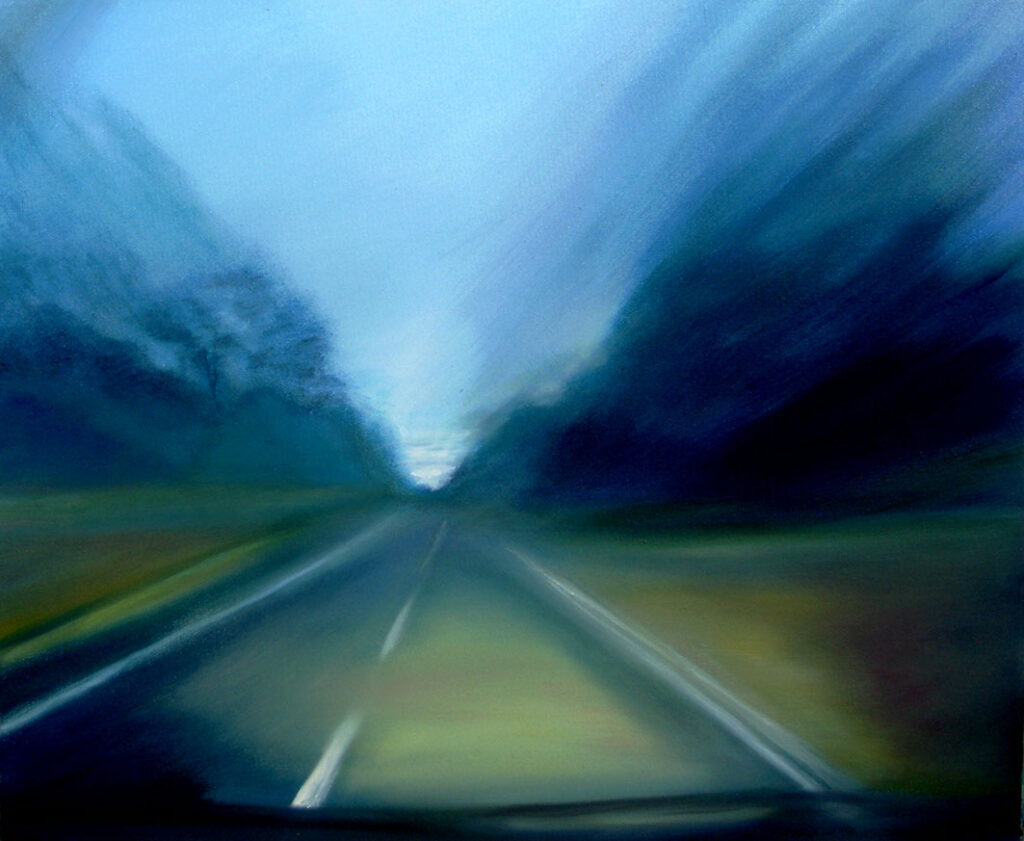 Fahrt 2, 50 x 60 cm, Öl auf Leinwand, 2013