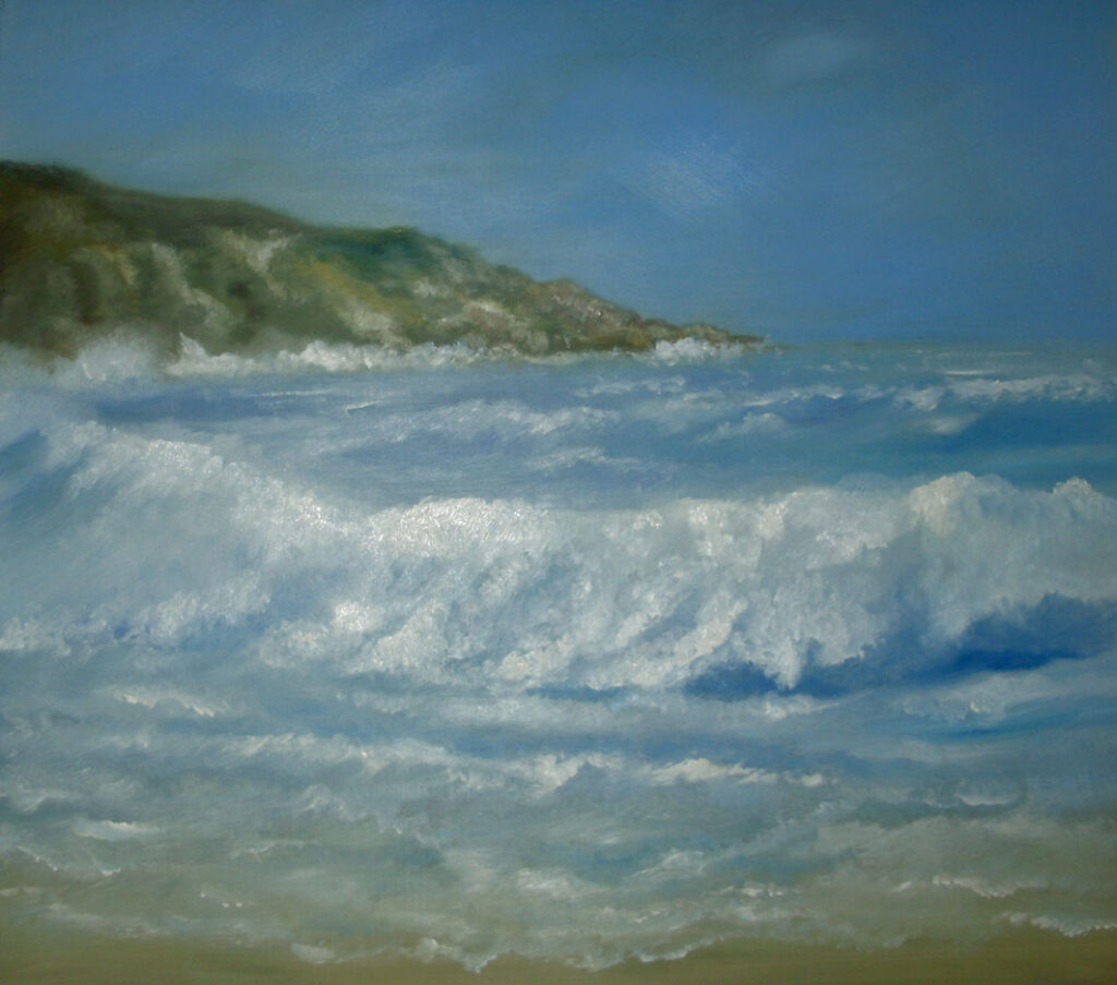 Meer, 70 x 80 cm, Öl auf Leinwand, 2014